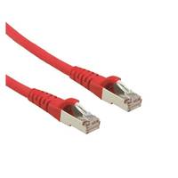 ROLINE Patchkabel Kat.6A S/FTP (PiMF), Component Level, LSOH, rot, 1 m