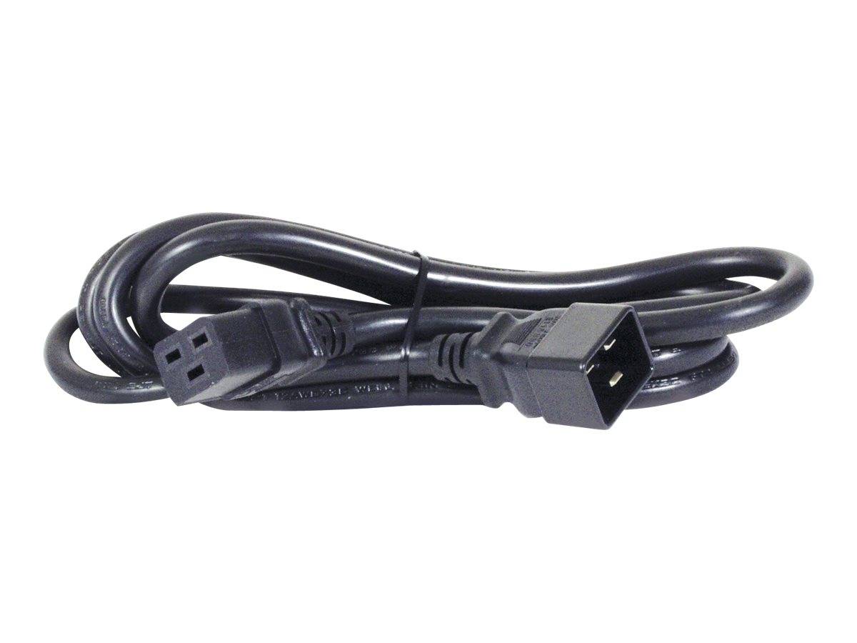 APC Strom Anschlusskabel [1x Kaltgeräte-Buchse C19 - 1x Kaltgeräte-Stecker C20] 2.10 m Schwarz