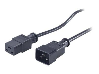 APC Strom Anschlusskabel [1x Kaltgeräte-Buchse C19 - 1x Kaltgeräte-Stecker C20] 2.10 m Schwarz