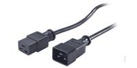 APC Strom Anschlusskabel [1x Kaltgeräte-Buchse C19 - 1x Kaltgeräte-Stecker C20] 2.10 m Schwarz