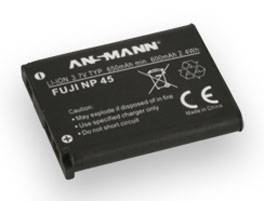 Ansmann A-Fuji NP 45 Kamera-Akku ersetzt Original-Akku (Kamera) NP-45 3.7 V 650 mAh