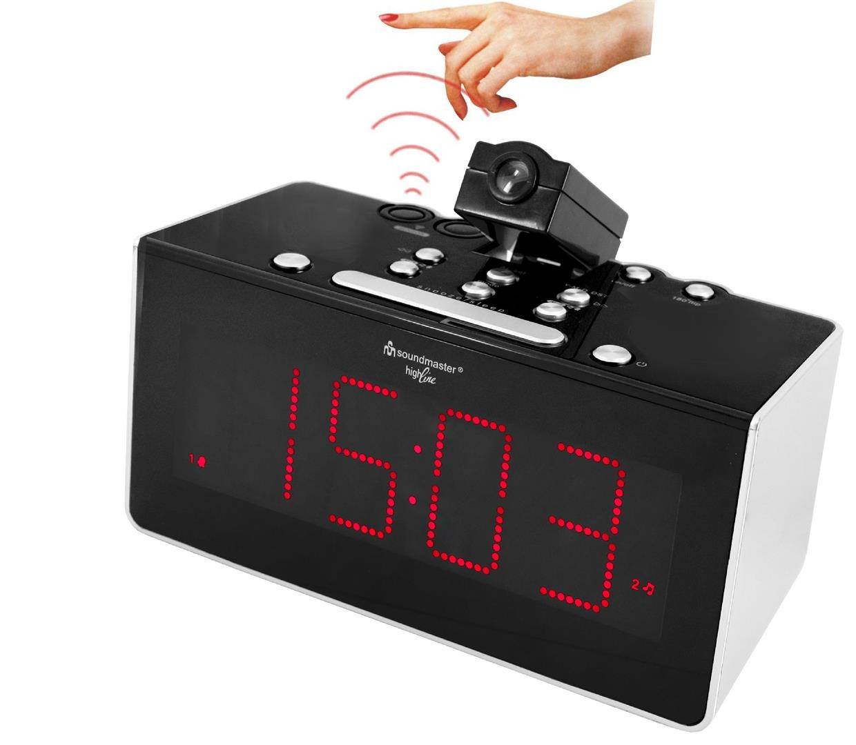soundmaster FUR6005 Radiowecker UKW Schwarz