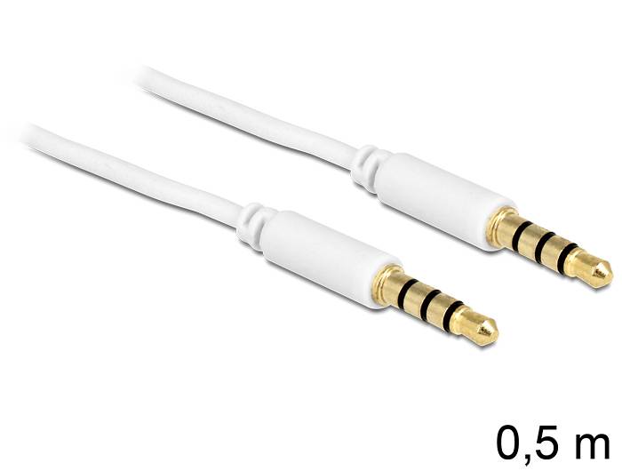 Delock - Headset-Kabel - 4-poliger Mini-Stecker männlich zu 4-poliger Mini-Stecker männlich