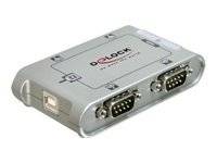 DeLock USB 2.0 to 4 port serial HUB - Serieller Adapter