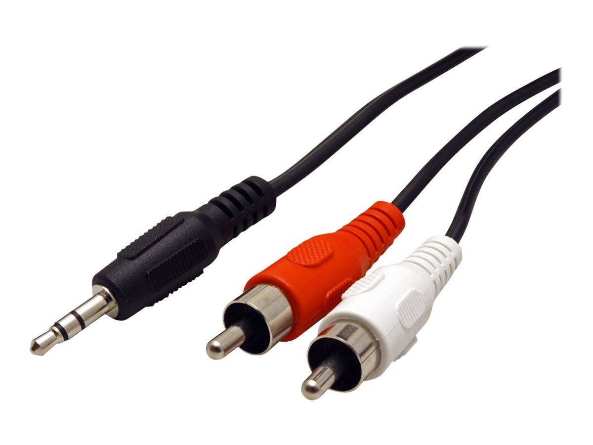 ROLINE 3,5mm (ST)-zu-Cinch (2x ST) Kabel, 1,5m
