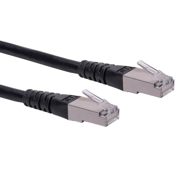 ROLINE Patchkabel Kat.6 (Class E) S/FTP (PiMF), schwarz, 1,5 m