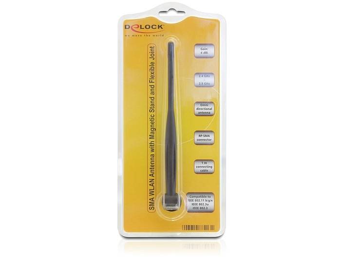 Delock 88413 WLAN Stab-Antenne 4 dB 2.4 GHz