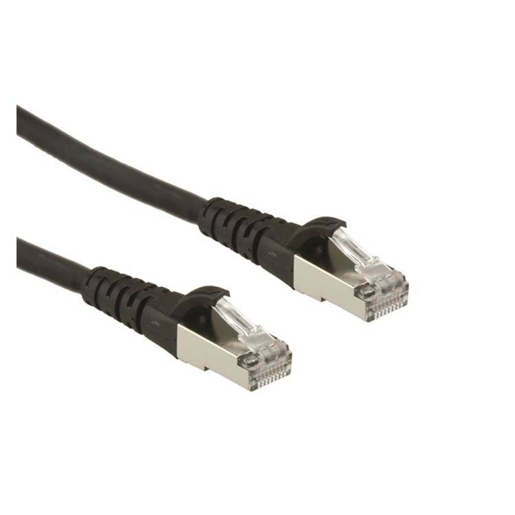 ROLINE Patchkabel Kat.6A S/FTP (PiMF), Component Level, LSOH, schwarz, 5 m