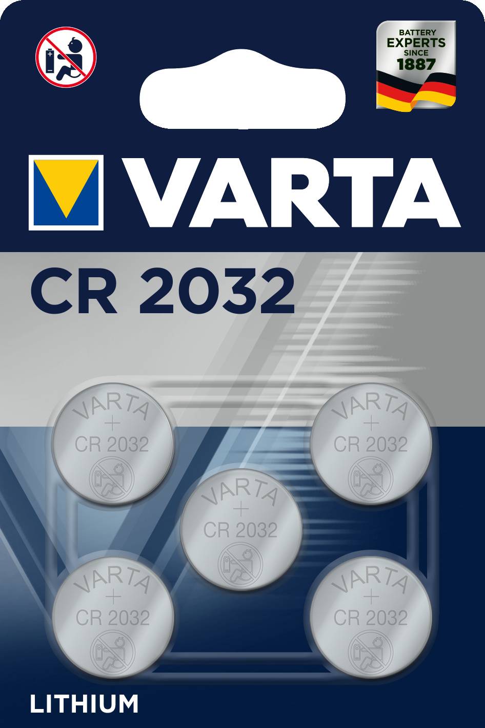 Varta Electronics - Batterie 5 x CR2032 - Li