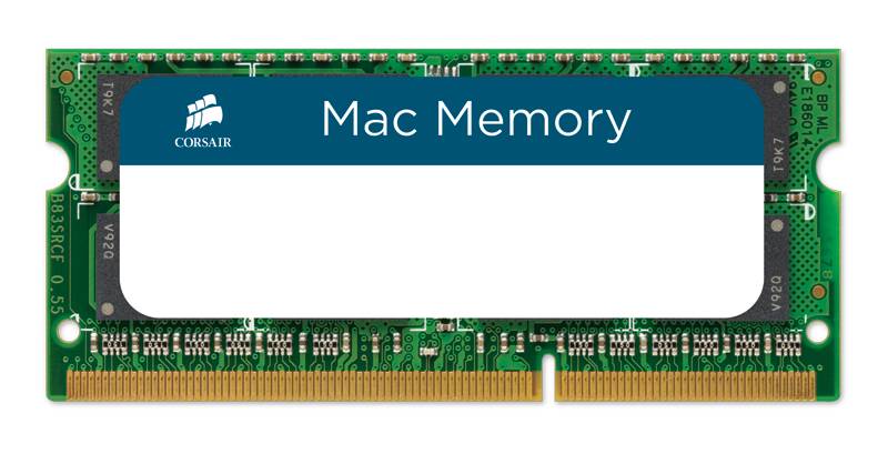 Corsair Mac Memory Laptop-Arbeitsspeicher Kit DDR3 16 GB 2 x 8 GB Non-ECC 1333 MHz 240pin DIMM CL9 9-9-24 CMSA16GX3M2A1333C9