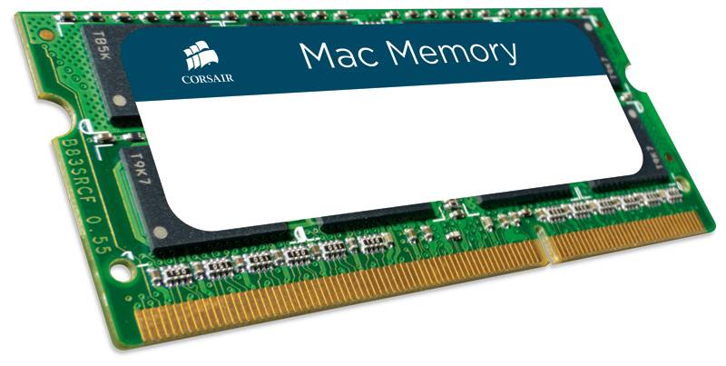 Corsair Mac Memory Laptop-Arbeitsspeicher Kit DDR3 16 GB 2 x 8 GB Non-ECC 1333 MHz 240pin DIMM CL9 9-9-24 CMSA16GX3M2A1333C9