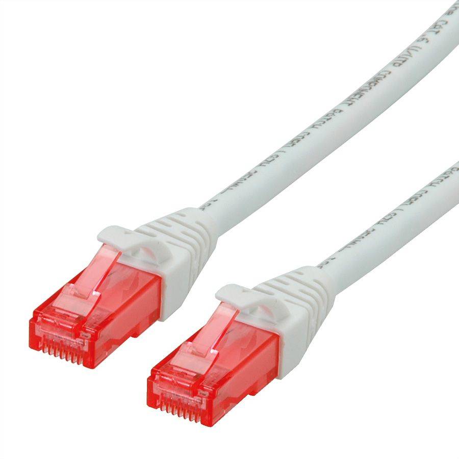 Roline 21.15.2560 RJ45 Patchkabel CAT 6 U/UTP 0.50 m Weiß 1 St.