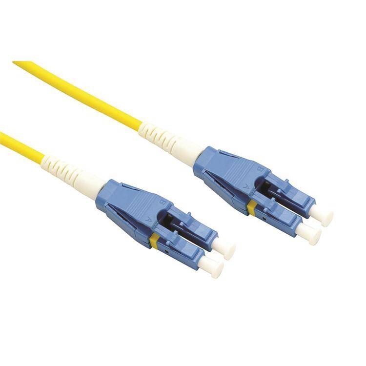 ROLINE LWL-Kabel Duplex, Single Mode 9/125µm OS2, LC/LC, gelb, 0,5 m