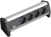 Bachmann 902.0049 Steckdosenleiste ohne Schalter Schwarz, Aluminium GST18i Anschlussbuchse