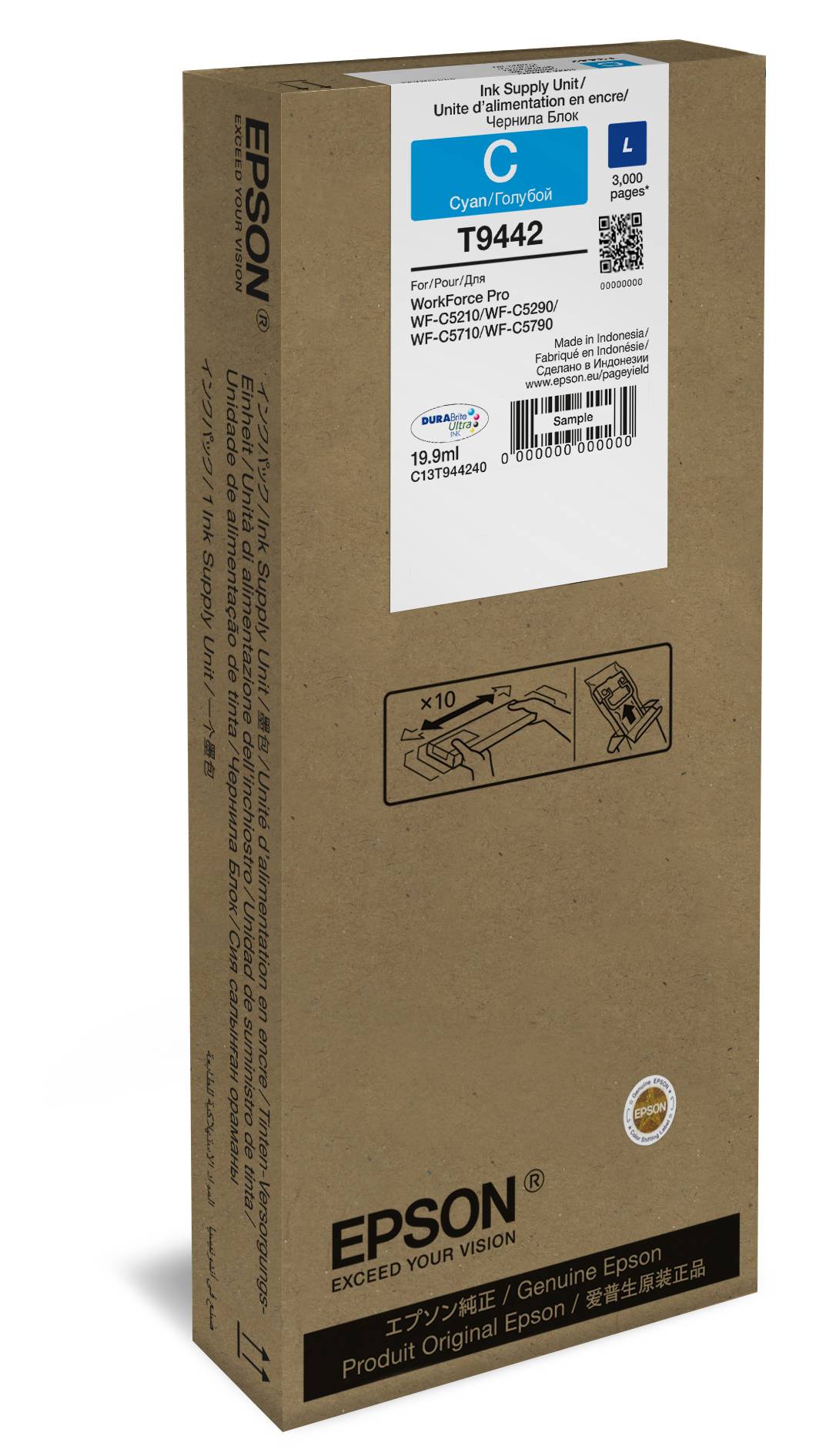 Epson Druckerpatrone T9442 L Original Cyan C13T944240