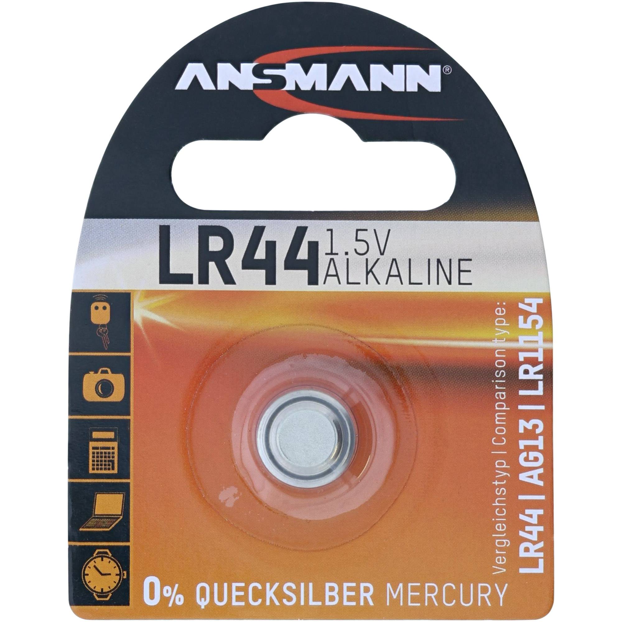 Ansmann - Batterie LR44 - Alkalisch