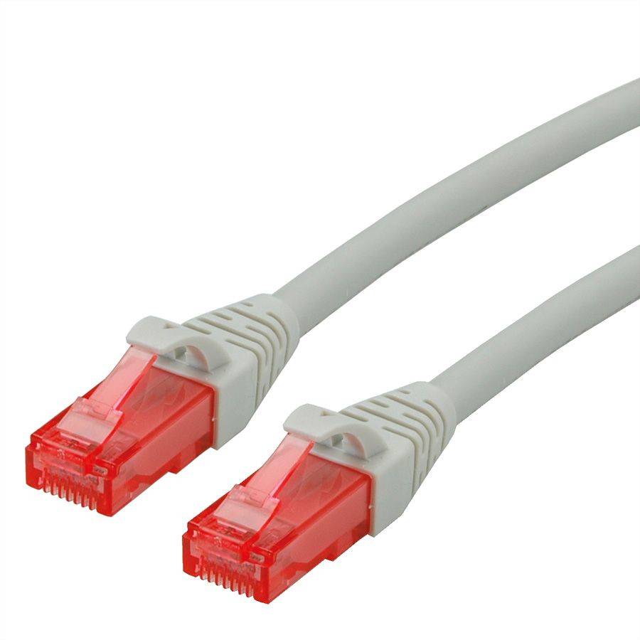 Roline 21.15.2509 RJ45 Patchkabel CAT 6 U/UTP 20.00 m Grau 1 St.
