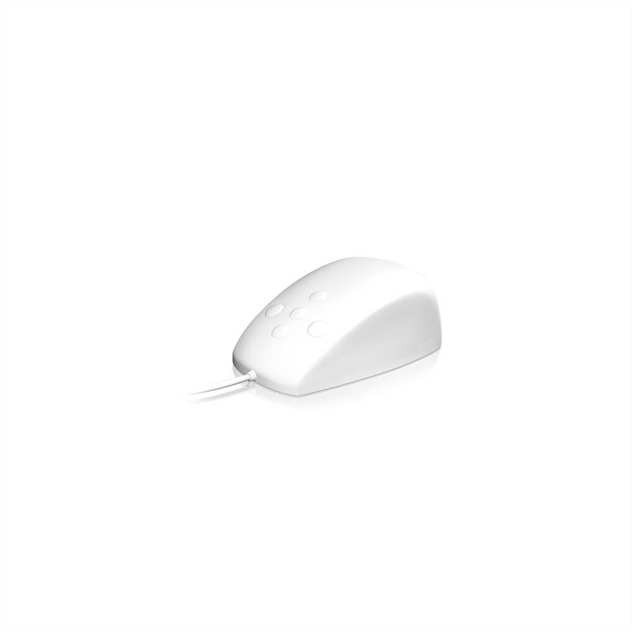 Keysonic KSM-3020M-W Maus USB Weiß 5 Tasten Spritzwassergeschützt, Staubgeschützt