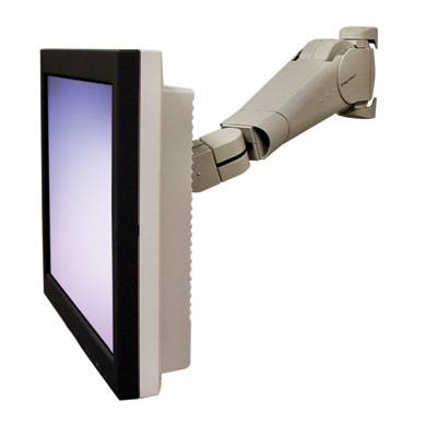 Ergotron Monitor-Wandhalterung 400 Series LCD Arm 1 25,4 cm (10") - 134,6 cm (53") Grau Neigbar, Schwenkbar, Rotierbar