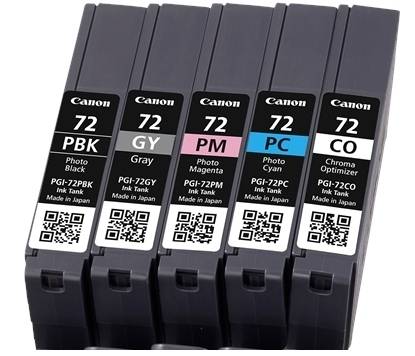 Canon Druckerpatrone PGI-72 Original Kombi-Pack Foto Cyan, Foto Magenta, Foto Schwarz, Grau, Chroma Optimizer 6403B007
