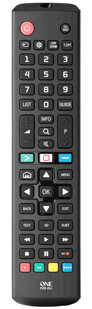 One For All LG 2.0 LG Fernbedienung Schwarz