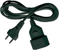 Brennenstuhl 1161790 Strom Verlängerungskabel 2.5 A Schwarz 3.00 m H03VVH2-F 2X 0,75 mm²