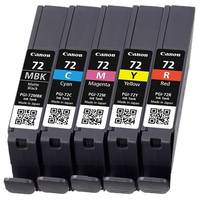 Canon Druckerpatrone PGI-72 Original Kombi-Pack Cyan, Magenta, Matt Schwarz, Gelb, Rot 6402B009