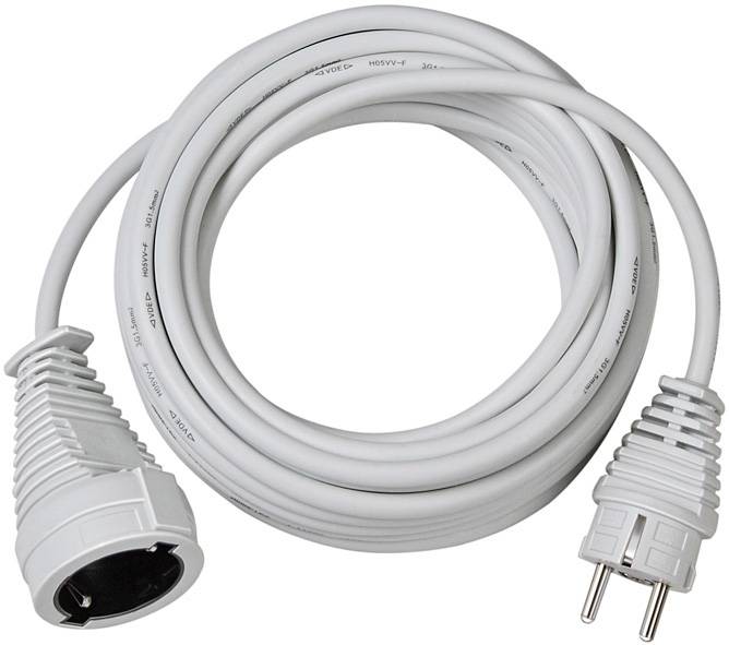 Brennenstuhl 1168460 Strom Verlängerungskabel Weiß 10.00 m H05VV-F 3G 1,5 mm²