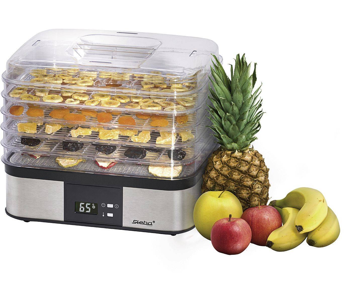 Steba ED 5 - Dörrautomat - 350 W - Edelstahl/Schwarz