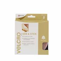 VELCRO® Klettband zum Aufnähen &amp; Aufkleben, Haken &amp; Flausch 20mm x 5m Weiß
