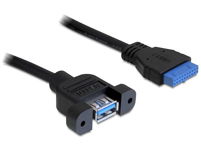 Delock USB 3.0 Pin Header - USB-Kabel intern auf extern - USB Typ A (W)