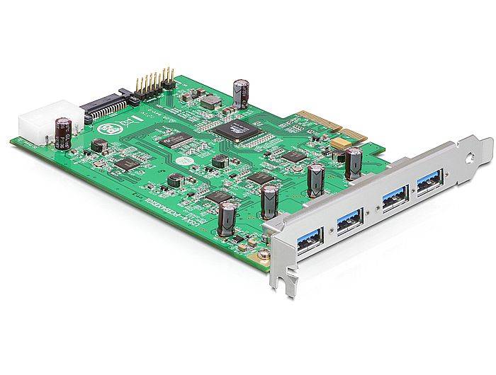 DeLock PCI Express Card x4 > 4 x External - USB-Adapter