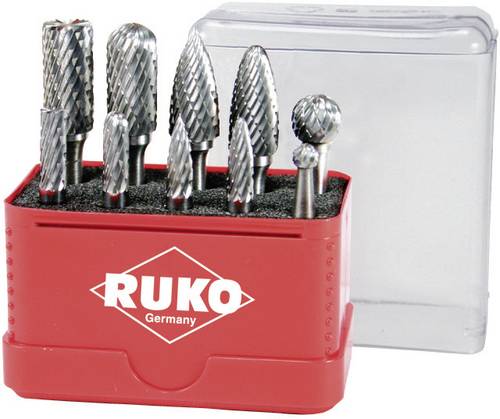 RUKO 116002 Frässtift Hartmetall Schaftdurchmesser 6 mm 10teilig