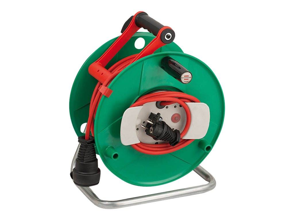 Brennenstuhl 1188470 Kabeltrommel 40m Rot Schutzkontakt-Stecker