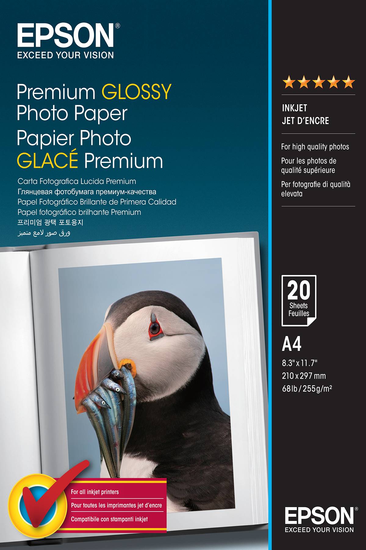 Epson Premium Glossy Photo Paper - Glänzend - A4 (210 x 297 mm)