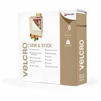 VELCRO® Klettband zum Aufnähen &amp; Aufkleben, Haken &amp; Flausch 20mm x 10m Weiß