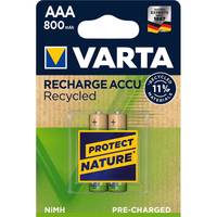 Varta Recharge Accu Recycled 56813 - Batterie 2 x AAA - NiMH - (wiederaufladbar)
