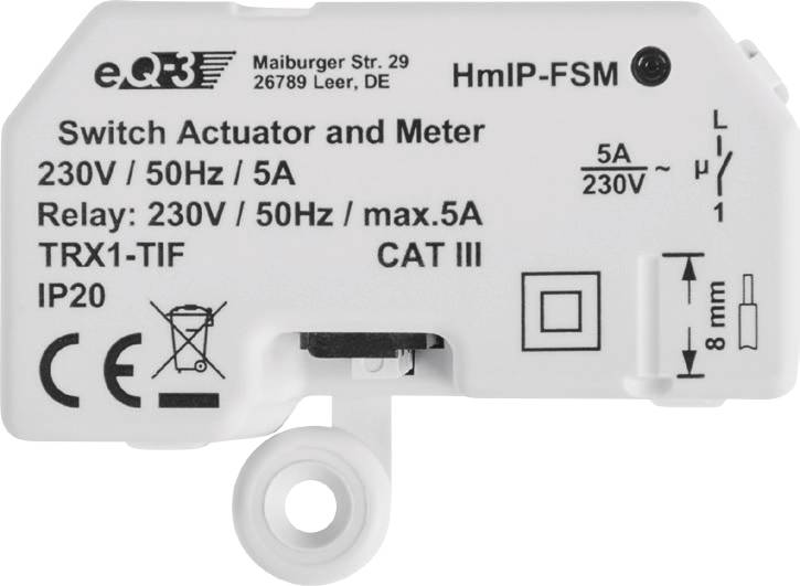 Homematic IP Funk Schaltaktor mit Messfunktion HmIP-FSM