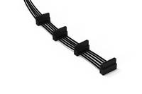 BeQuiet Strom Anschlusskabel [4x SATA-Strom-Stecker 15pol. - 1x IDE-Strom-Buchse 4pol.] 0.42 m Schwarz