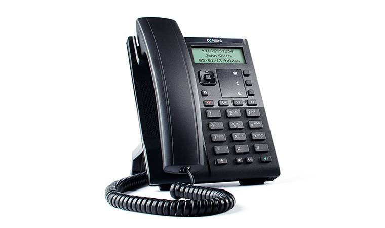 Mitel 6863i VoIP SIP Telefon Schnurgebundenes Telefon, VoIP Integrierter Webserver, PoE LC-Display Schwarz