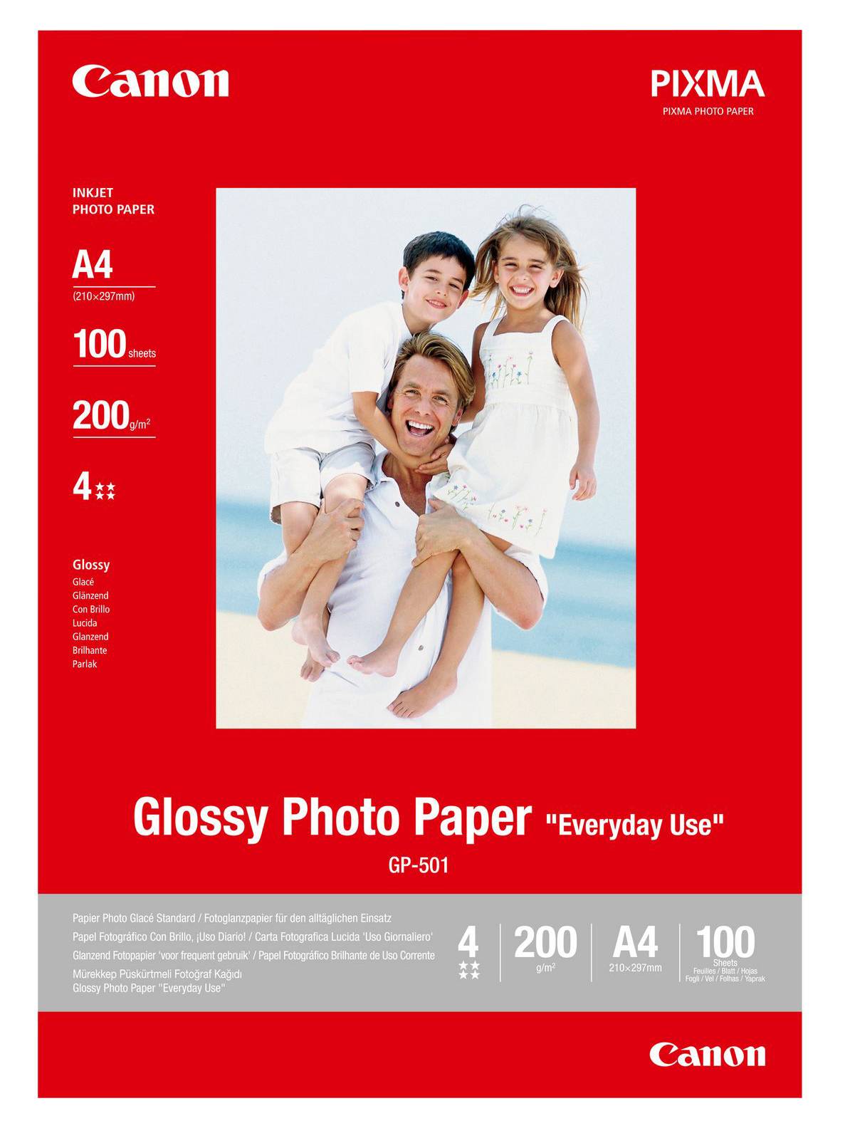 Canon Fotopapier GP501 0775B001 DIN A4 200g/m2 weiß 100 Bl./Pack.