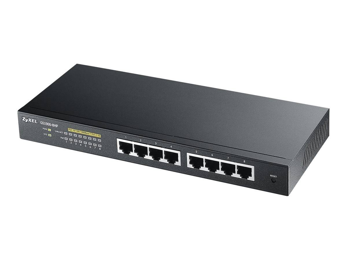 ZyXEL 8x GE GS1900-8HPv2 8x PoE Ports Netzwerk Switch 8 Port PoE-Funktion