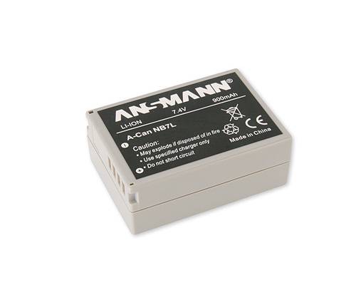 Ansmann NB-7L Kamera-Akku ersetzt Original-Akku (Kamera) NB-7L 7.4 V 800 mAh