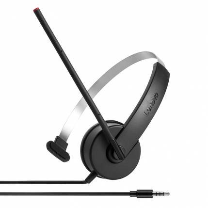 Lenovo Essential Stereo Analog Computer On Ear Headset kabelgebunden Stereo Schwarz