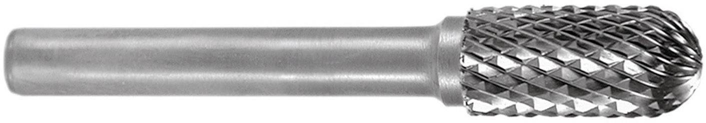 Metallfräser mit zylindrischem Schaft und kreuzgeschliffenem Kopf, geeignet für präzises Schleifen und Formen in Werkstoffen.