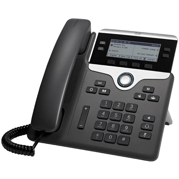 Cisco CP-7841-3PCC-K9= Systemtelefon,VoIP LC-Display Schwarz, Silber
