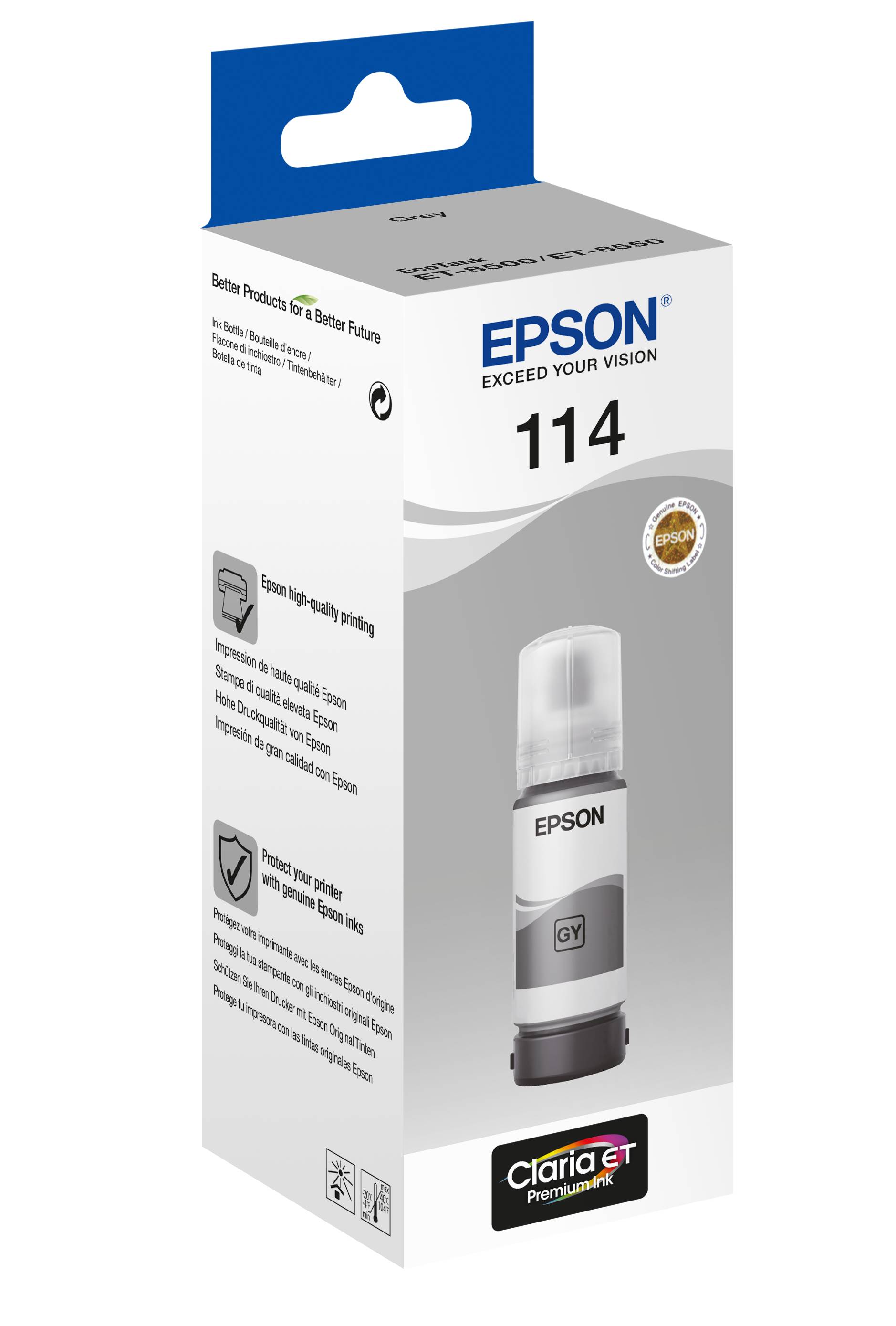 Epson EcoTank 114 - 70ml - Grau - original - Nachfülltinte