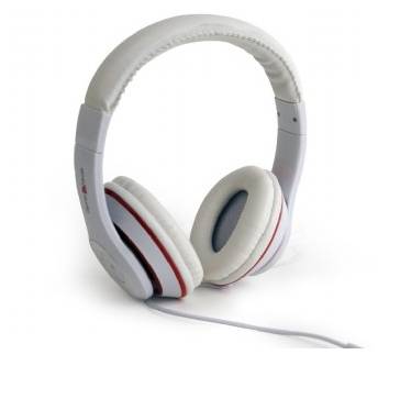Gembird Los Angeles On Ear Kopfhörer kabelgebunden Weiß Headset