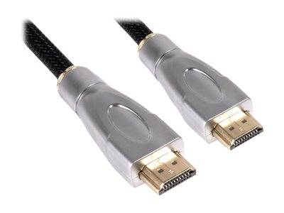 club3D HDMI Anschlusskabel HDMI-A Stecker, HDMI-A Stecker 1.00 m Schwarz, Silber CAC-1311 4K UHD, Folienschirm, UL-zertifiziert, beidseitig