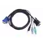 Longshine Technology Europe KVM Adapter 3m Schwarz Longshine Technology Europe KVM Adapter 3m Schwarz